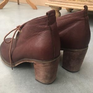 Jeffrey Campbell Brown Lace Up Booties